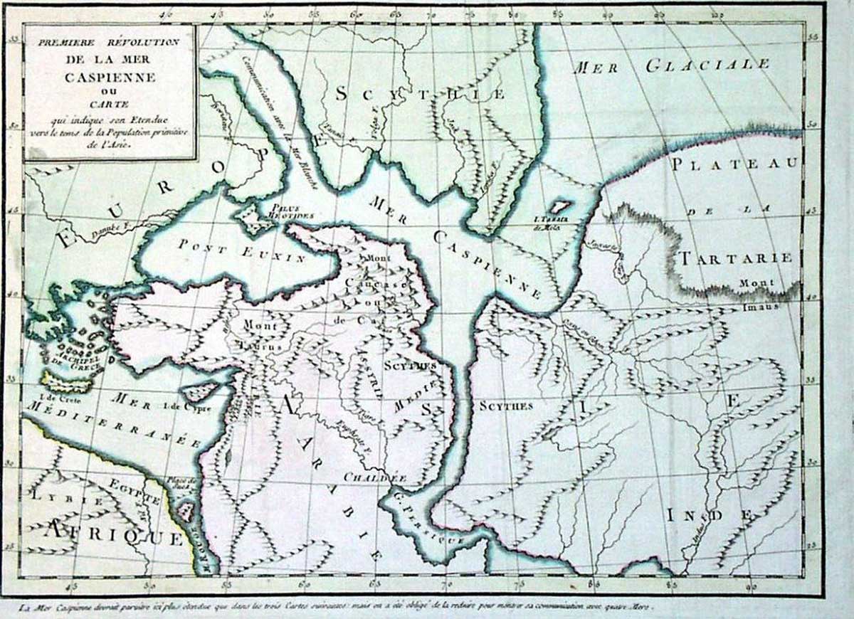 Ово је занимљива карта која приказује подручје данашње Руске Федерације у врме 17. августа 1668. године где се види доста подручја потопљено а северно ледено море је спојено са Каспијским морем. У књизи "Терское казачество" се помињу велике поплаве и како су многа места отишла под воду.